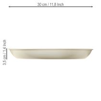 Artikel Konisk lysestage til 4 lys, lyseskål, grå metal, Ø30 cm