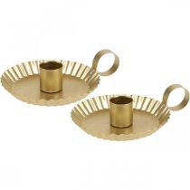 Artikel Lysestage metal pind lysestage guld Ø9,5cm 4stk