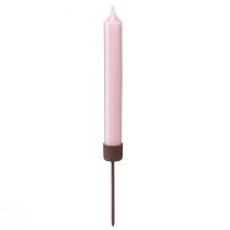 Artikel Pind lysestage til tilstopning rustbrun Ø22mm H10,5cm 12 stk