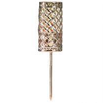 Artikel Stagelysholdere, guld, Ø22 mm, H10 cm, 4 stk.