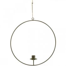 Dekorativ ring til ophængning af lysestageløkke Brun Ø30cm
