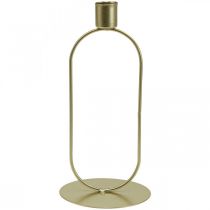 Lysestage Oval Lysestage Guld Ø10cm H21cm