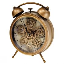 Artikel Steampunk ur med romerske tal vækkeur 23x8x29,5cm