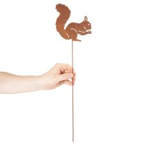 Artikel Havepæl egern rust dekorativ pæl til blomsterbed og urtepotte 52 cm 2 stk.