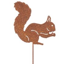 Artikel Havepæl egern rust dekorativ pæl til blomsterbed og urtepotte 52 cm 2 stk.