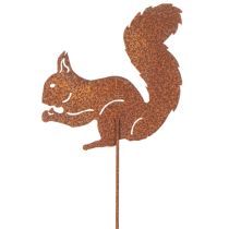 Artikel Havepæl egern rust dekorativ pæl til blomsterbed og urtepotte 52 cm 2 stk.