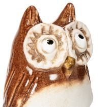 Artikel Keramisk uglepæl dekorativ figur til planter 26 cm 2 stk.