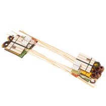 Artikel Plantemarkører gavesæt, trædesign, 31 cm, 12 dele