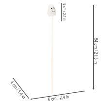Artikel Spøgelsesfigurer på træpinde, Halloween-dekoration, 54 cm, 8 stk.