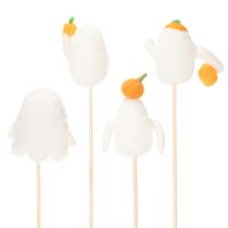 Artikel Spøgelsesfigurer på træpinde, Halloween-dekoration, 54 cm, 8 stk.