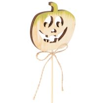Artikel Dekorativt græskar med ansigt Halloween-dekoration, 31 cm, 12 stk.