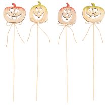 Artikel Dekorativt græskar med ansigt Halloween-dekoration, 31 cm, 12 stk.
