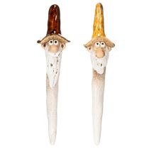 Artikel Dekorativ havenissefigur til urtepotter, 16 cm, 2 stk.
