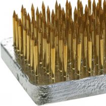 Artikel Hedgehog Kenzan Rektangulær Sølv Messing 50×35mm