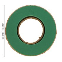 Artikel Blomsterskumkrans våd blomsterskum på pap Ø30cm 2 stk.