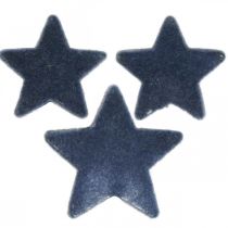 Artikel Juledrys, stjerner, blå Ø4/5cm 40p