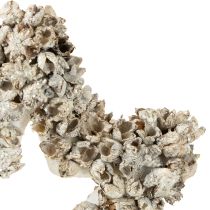 Artikel Stjerne til at hænge op juledekoration hvid, glitter Ø15cm