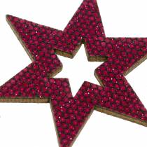 Artikel Scatter dekoration stjerne lilla 3-5cm 48 stk