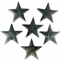 Artikel Dekorative stjerner grå 4cm 12stk