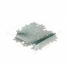 Artikel Scatter dekoration stjerne grøn 3-5cm 48 stk