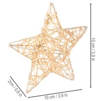 Artikel Dekorativt stjernesæt af tråd, to størrelser, 10 cm, 12 dele