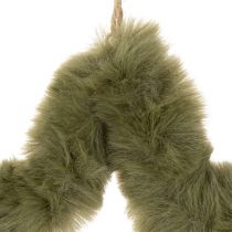 Artikel Stjernevedhæng i kunstpels, plys, til vinduer og døre, 21 cm, 4 stk.