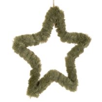 Artikel Hængende stjerne, kunstpels, til døre og vinduer, 30 cm, 3 stk.