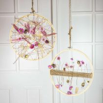 Artikel Træring rund, håndlavet, broderiramme, DIY, boho stil Ø24cm