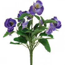Kunstig stedmoderblomst violet kunstig blomstereng blomst 30cm