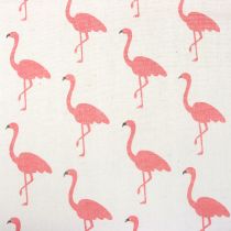 Artikel Dekorationsstof flamingo hvidrosa 30 cm x 3m