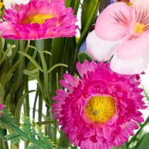Artikel Kunstig blomsterbuket, forårsdekoration til stue og kontor, 37 cm