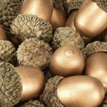 Artikel Scatter dekoration agern efterår vinter guld 3cm 36 stk