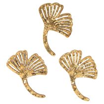 Artikel Scatter dekoration guld gingko dekoration gingko blad glitter 3×4cm 72 stk
