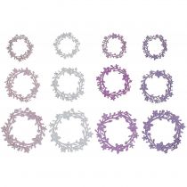 Scatter dekoration træ blomsterkrans scatter dele forårsfarvet Ø3-5cm 24p