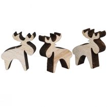 Artikel Scatter dekoration træ elg dekoration natur brun 2x2,5cm 108 stk