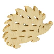 Artikel Scatter dekoration træ pindsvin dekoration grøn brun hvid 4x3cm 72 stk.
