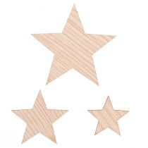 Artikel Scatter dekoration Julestjerner natur brun Ø3–5,5cm 48 stk
