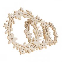 Scatter dekoration træ blomsterkrans scatter dele spring hvid Ø3–5cm 24p