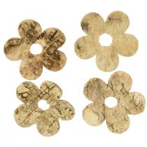 Artikel Scatter dekoration træbark blomster birk vintage Ø5cm 36 stk