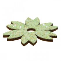Scatter dekoration træ sprede stykker Forår Påske Grøn 2–4 cm 64p