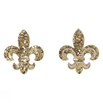Artikel Scatter dekoration træbordsdekoration Julelilje guld 4cm 72 stk