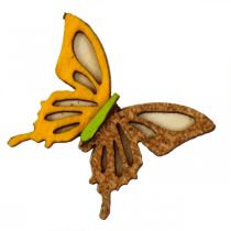 Artikel Scatter dekoration sommerfugle træ grøn/gul/orange 3×4cm 24p