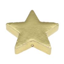 Spredte stjerner blander 4-5 cm guldmatte 72stk