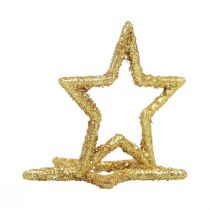 Artikel Scatter dekoration Julestjerner gylden glitter Ø4cm 120 stk