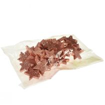 Artikel Scatter dekoration Julestjerner spredte stjerner pink Ø4/5cm 40 stk