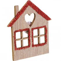 Artikel Scatter dekoration Jul Jule dekoration hus 4,5×5cm 72 stk