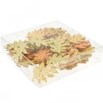 Artikel Bordpynt efterårs efterårsblade spredte dekorationsblade 4cm 72 stk