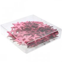 Artikel Træstjerner Dekoration Scatter Dekoration Jul Lilla H4cm 72 stk