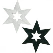 Artikel Træstjerner Dekoration Scatter Dekoration Jul Sort H4cm 72 stk