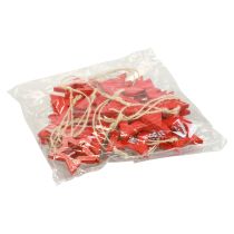 Artikel Træstjerner dekoration dekorationsbøjle træstjerne rød 6/8/10/12cm 16 stk.